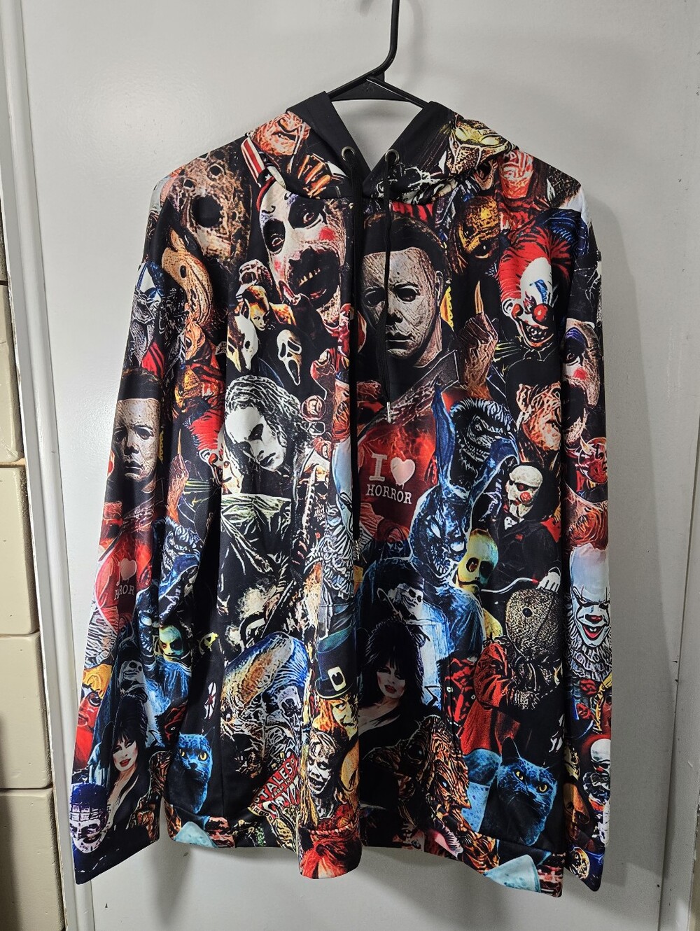 Halloween Horror Characters Mash Up Scary Horror Hoodies Edgy Gothic Size XLHall